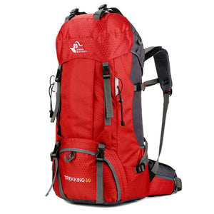 60L Outdoor Climbing Bag Military Tactical Water Resistance Rucksack Camping Hiking Trekking Backpack Desert Waterproof Bike Bag