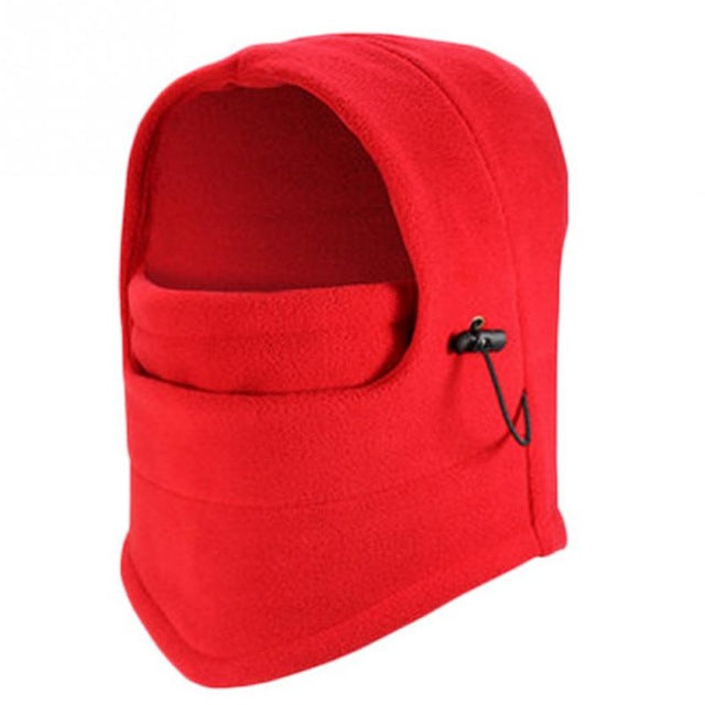 Outdoor Sports Helmet Winter Windproof Fleece Full Face Neck Guard Masks Headgear Hat Riding Hiking Cycling Masks Balaclava Mask