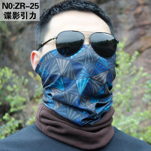 2018 hiking magic Thick Fleece scarf women men bicycle headwear reversible bandanas motorcycle neck scarf cycling headband mask