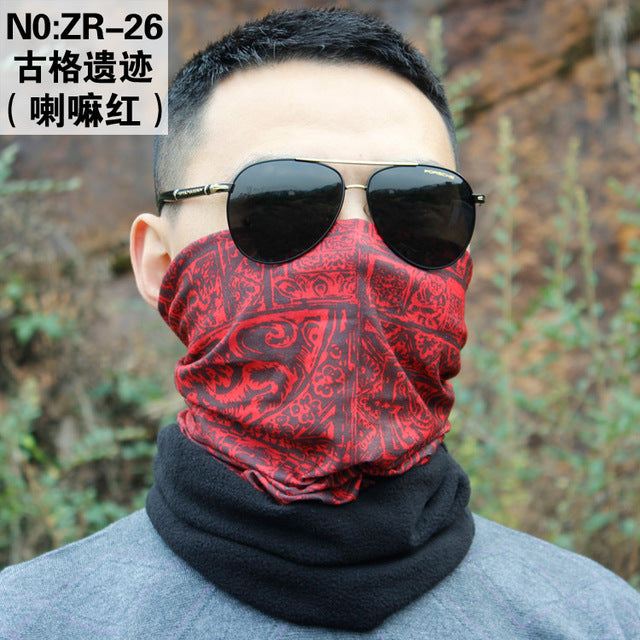 2018 hiking magic Thick Fleece scarf women men bicycle headwear reversible bandanas motorcycle neck scarf cycling headband mask