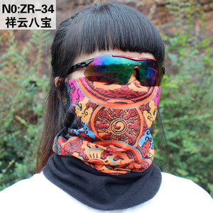 2018 hiking magic Thick Fleece scarf women men bicycle headwear reversible bandanas motorcycle neck scarf cycling headband mask