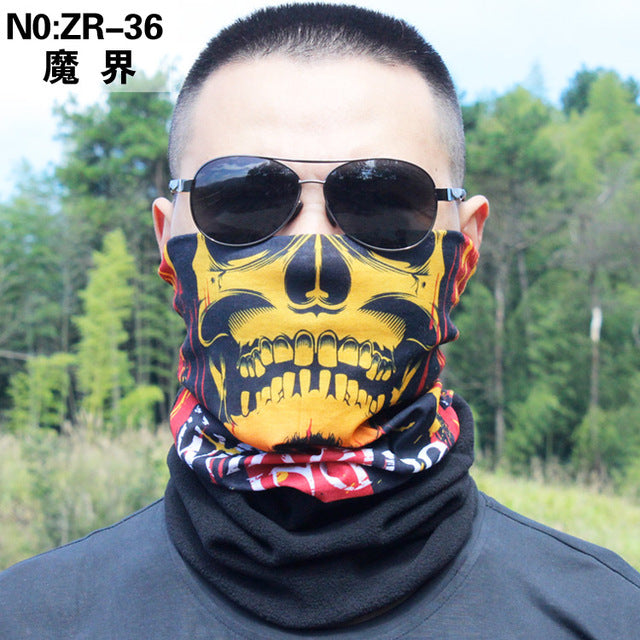 2018 hiking magic Thick Fleece scarf women men bicycle headwear reversible bandanas motorcycle neck scarf cycling headband mask