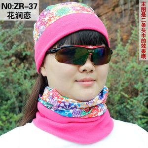 2018 hiking magic Thick Fleece scarf women men bicycle headwear reversible bandanas motorcycle neck scarf cycling headband mask