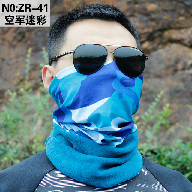 2018 hiking magic Thick Fleece scarf women men bicycle headwear reversible bandanas motorcycle neck scarf cycling headband mask