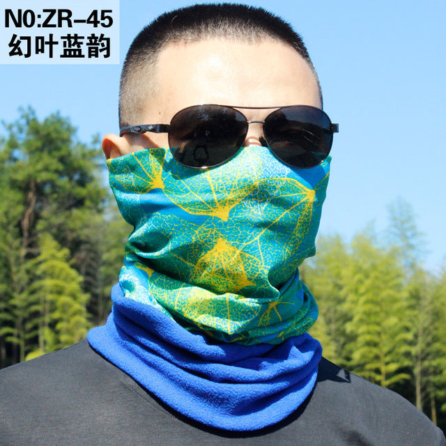 2018 hiking magic Thick Fleece scarf women men bicycle headwear reversible bandanas motorcycle neck scarf cycling headband mask