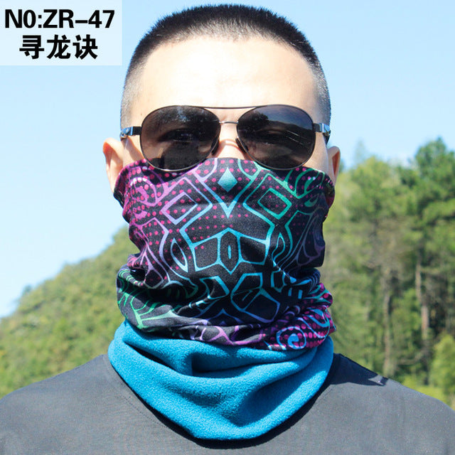 2018 hiking magic Thick Fleece scarf women men bicycle headwear reversible bandanas motorcycle neck scarf cycling headband mask